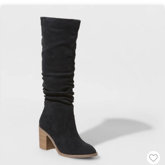 Universal Thread Shoes - Wide calf Faux Suede knee high boots 8 1/2